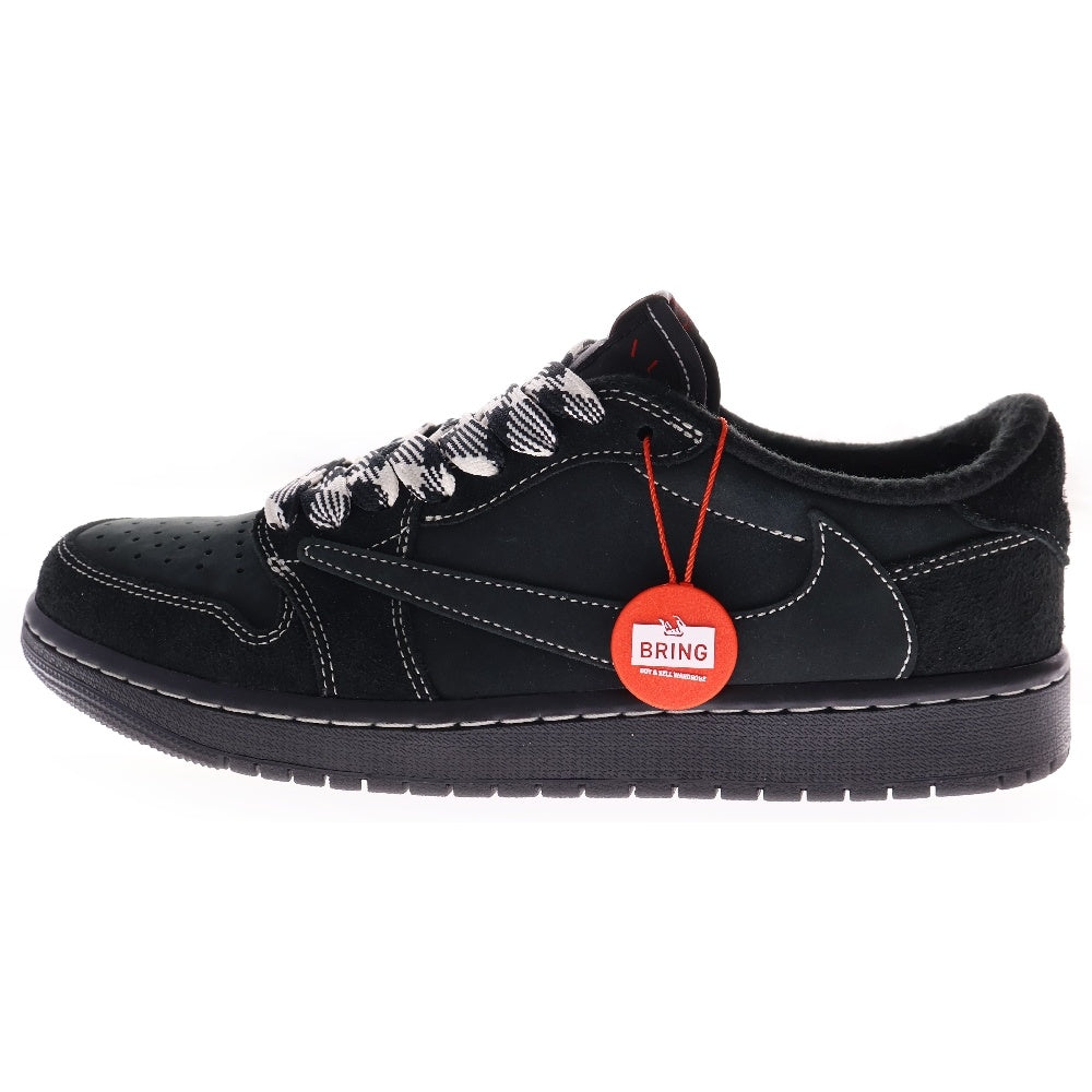 NIKE(ナイキ) ×TRAVIS SCOTT AIR JORDAN 1 LOW OG SP DM7866-001 トラヴィススコット エアジョーダン1 ブラックファントム ローカットスニーカー ブラック US9/27.0cm