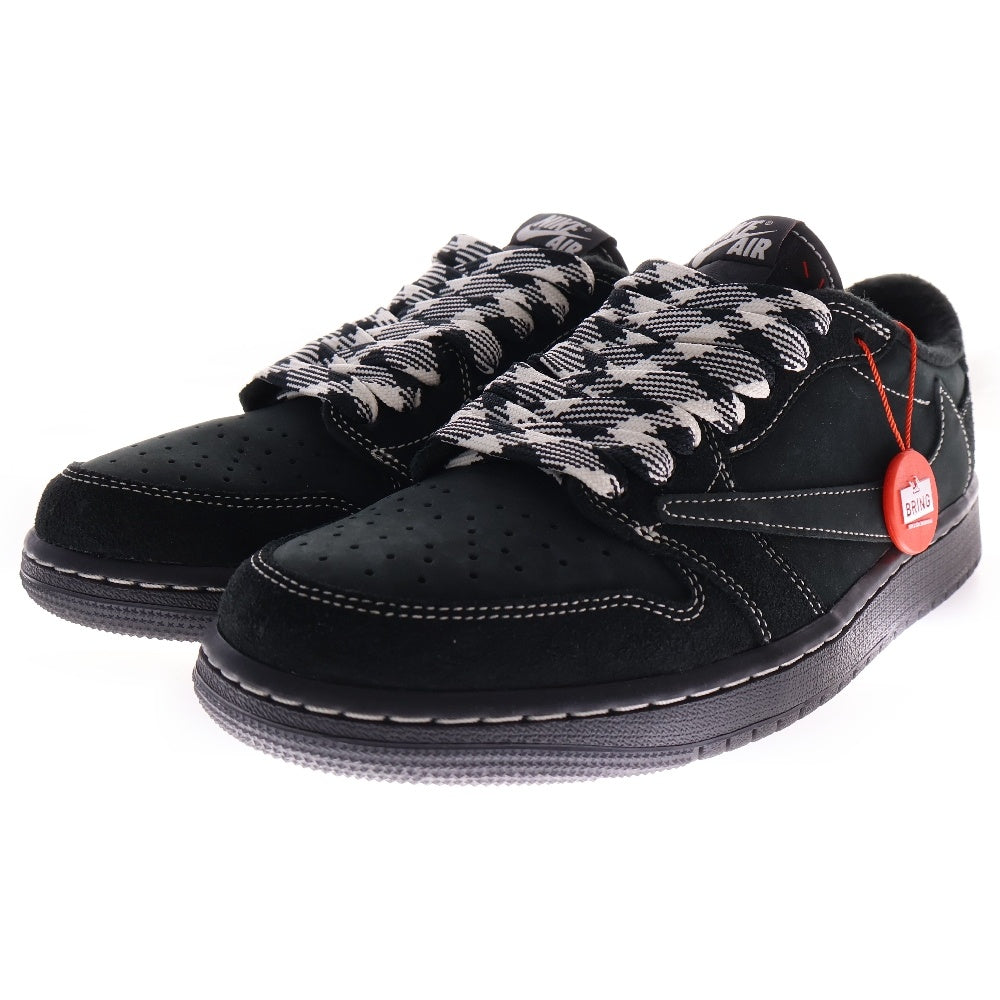 NIKE(ナイキ) ×TRAVIS SCOTT AIR JORDAN 1 LOW OG SP DM7866-001 トラヴィススコット エアジョーダン1 ブラックファントム ローカットスニーカー ブラック US9/27.0cm