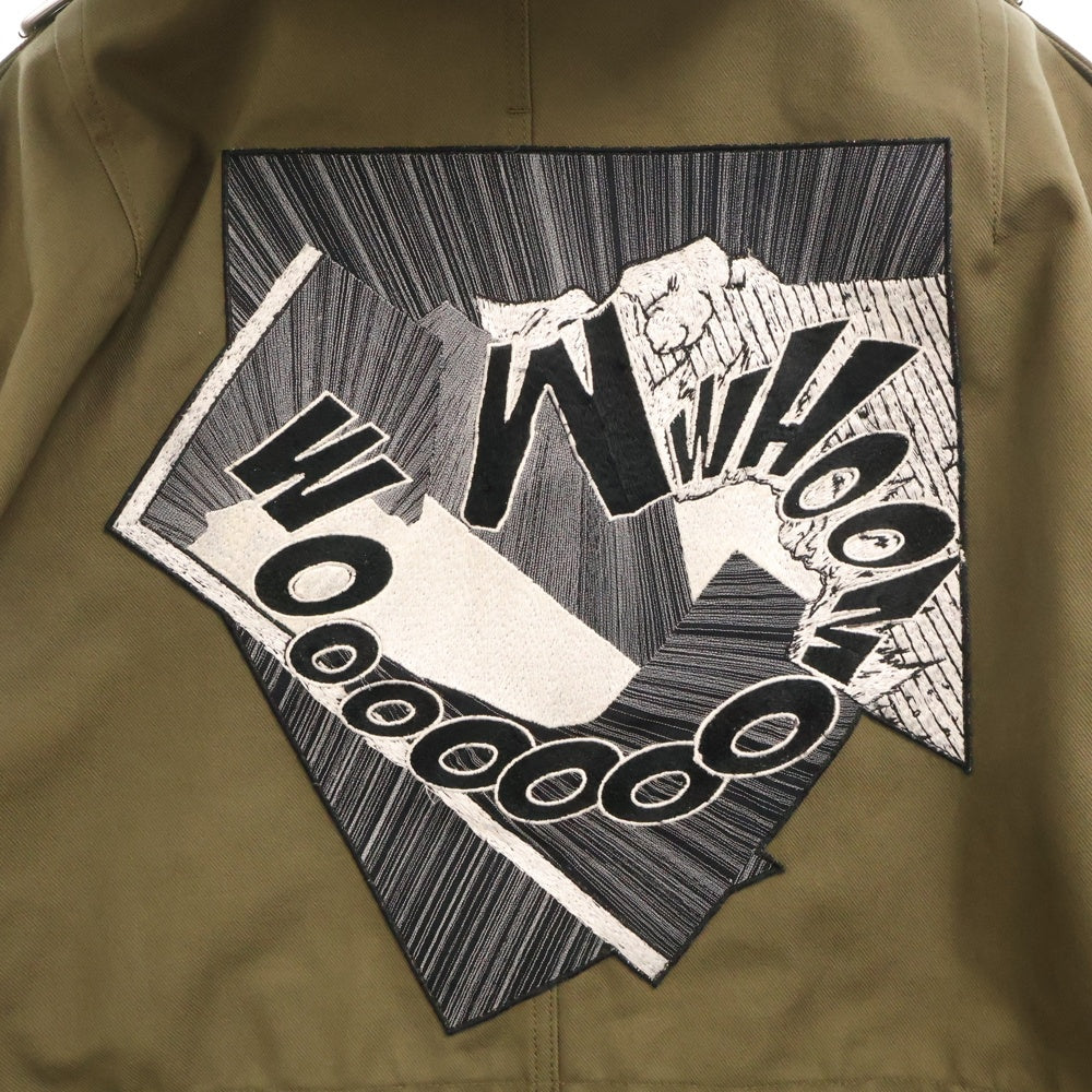 CELINE(セリーヌ) 19SS ×CHRISTIAN MARCLAY Military Parka ジップアップミリタリージャケット 2W049597C カーキ