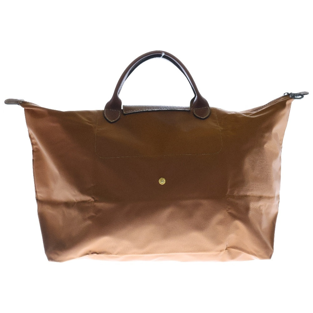 LONGCHAMP(ロンシャン) ボストンバッグ ロゴ刻印スナップ付きトートバッグ プリアージュ ブラウン