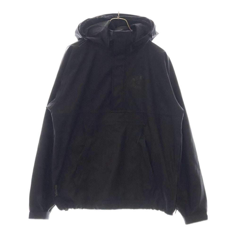 BORN X RAISED(ボーンアンドレイズド) ANORAK JACKET アノラックジャケット フロントロゴプリントジャケット 36002 ブラック