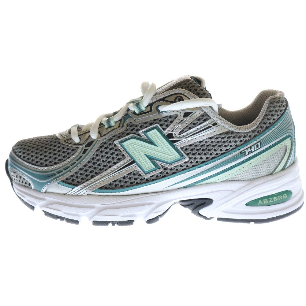New Balance(ニューバランス) U740 ローカットスニーカー US5/23cm U740NC2 グレー/グリーン レディース