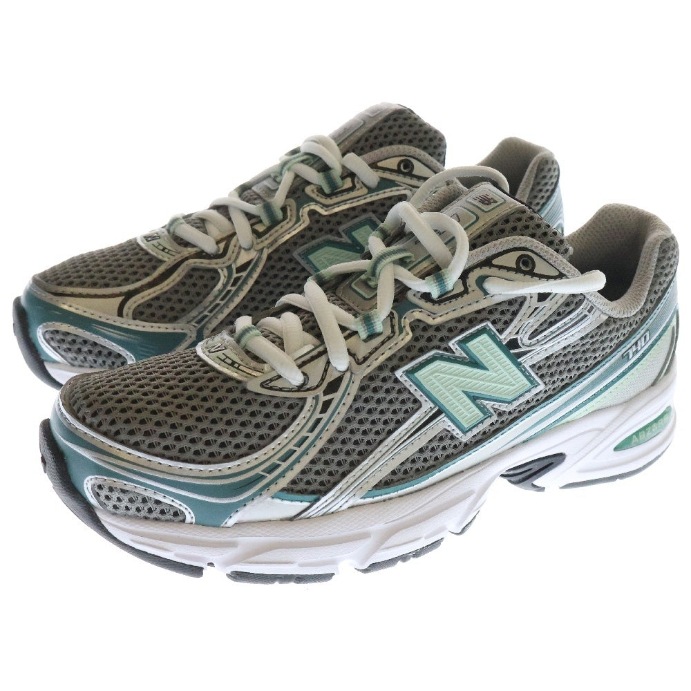 New Balance(ニューバランス) U740 ローカットスニーカー US5/23cm U740NC2 グレー/グリーン レディース