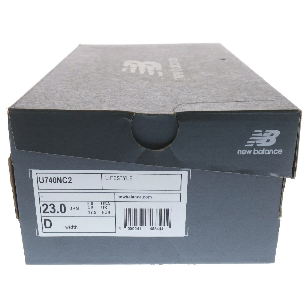 New Balance(ニューバランス) U740 ローカットスニーカー US5/23cm U740NC2 グレー/グリーン レディース