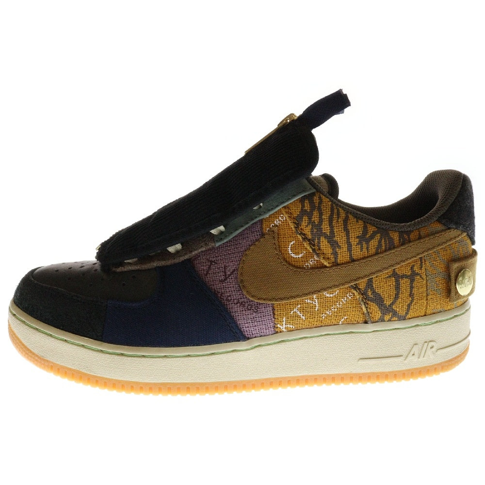 NIKE(ナイキ) ×TRAVIS SCOTT AIR FORCE 1 LOW CACTUS JACK ×トラヴィススコット エアフォース1 カクタスジャック ローカットスニーカー CN2405‐900 マルチ US10/28cm