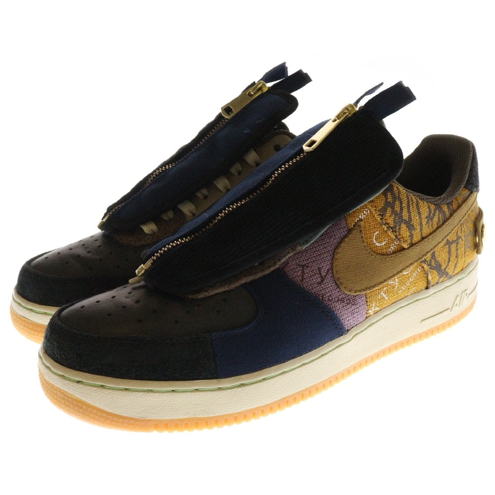NIKE(ナイキ) ×TRAVIS SCOTT AIR FORCE 1 LOW CACTUS JACK ×トラヴィススコット エアフォース1 カクタスジャック ローカットスニーカー CN2405‐900 マルチ US10/28cm