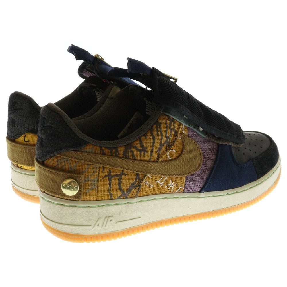 NIKE(ナイキ) ×TRAVIS SCOTT AIR FORCE 1 LOW CACTUS JACK ×トラヴィススコット エアフォース1 カクタスジャック ローカットスニーカー CN2405‐900 マルチ US10/28cm