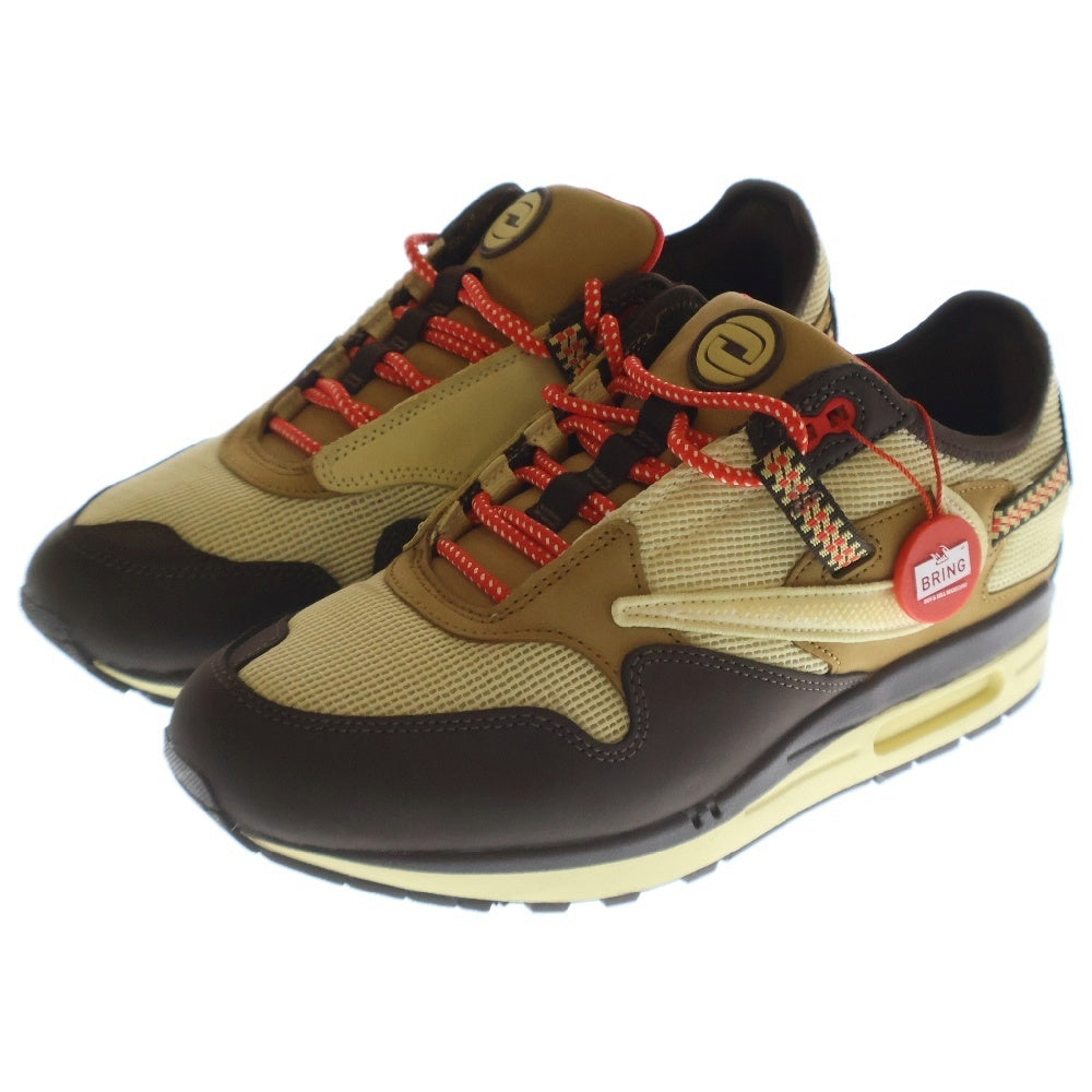 NIKE(ナイキ) ×TRAVIS SCOTT AIR MAX 1 CACTUS BROWN トラヴィススコット エアマックス 1 カクタス ローカットスニーカー マルチ US8.5/26.5cm DO9392-200