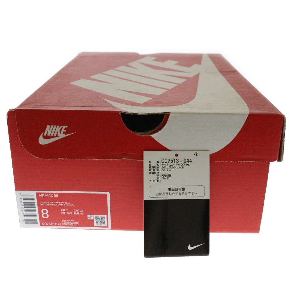 NIKE(ナイキ) AIR MAX98 THUNDER GREY エアマックス98 サンダーグレー ローカットスニーカー US8/26cm マルチ CQ7313-044