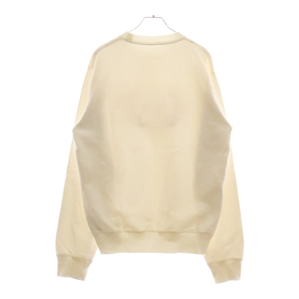 Christian Dior(クリスチャンディオール) 23SS Logo Embroidered Crewneck Sweatshirt ロゴ刺繍エンブロイダリークルーネックスウェットトレーナー 313J699A0531 ホワイト