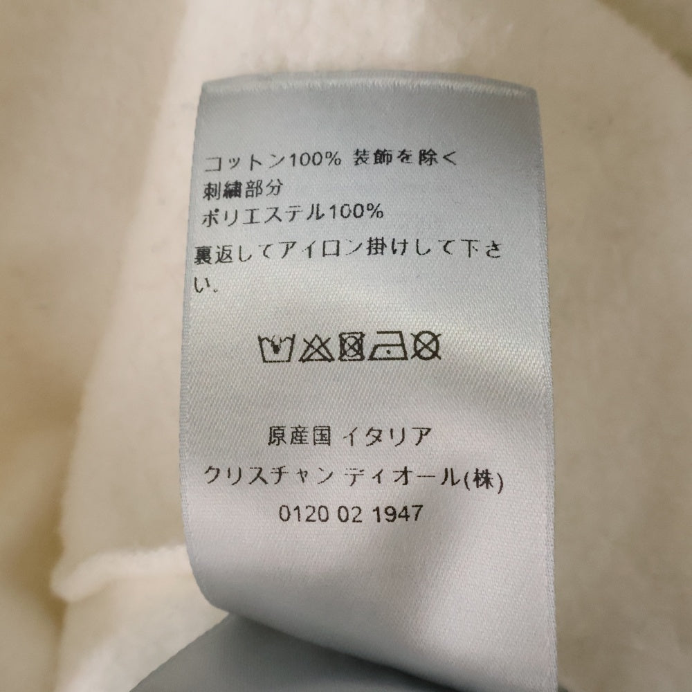Christian Dior(クリスチャンディオール) 23SS Logo Embroidered Crewneck Sweatshirt ロゴ刺繍エンブロイダリークルーネックスウェットトレーナー 313J699A0531 ホワイト