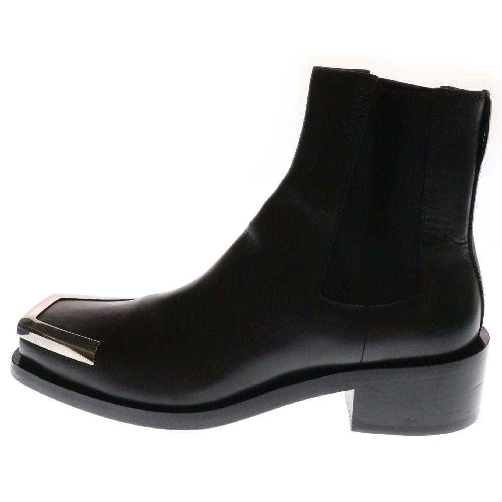 GIVENCHY(ジバンシィ) 20AW AUSTIN CHELSEA サイドゴアトゥメタルレザーチェルシーブーツ BH602EH0R0 ブラック