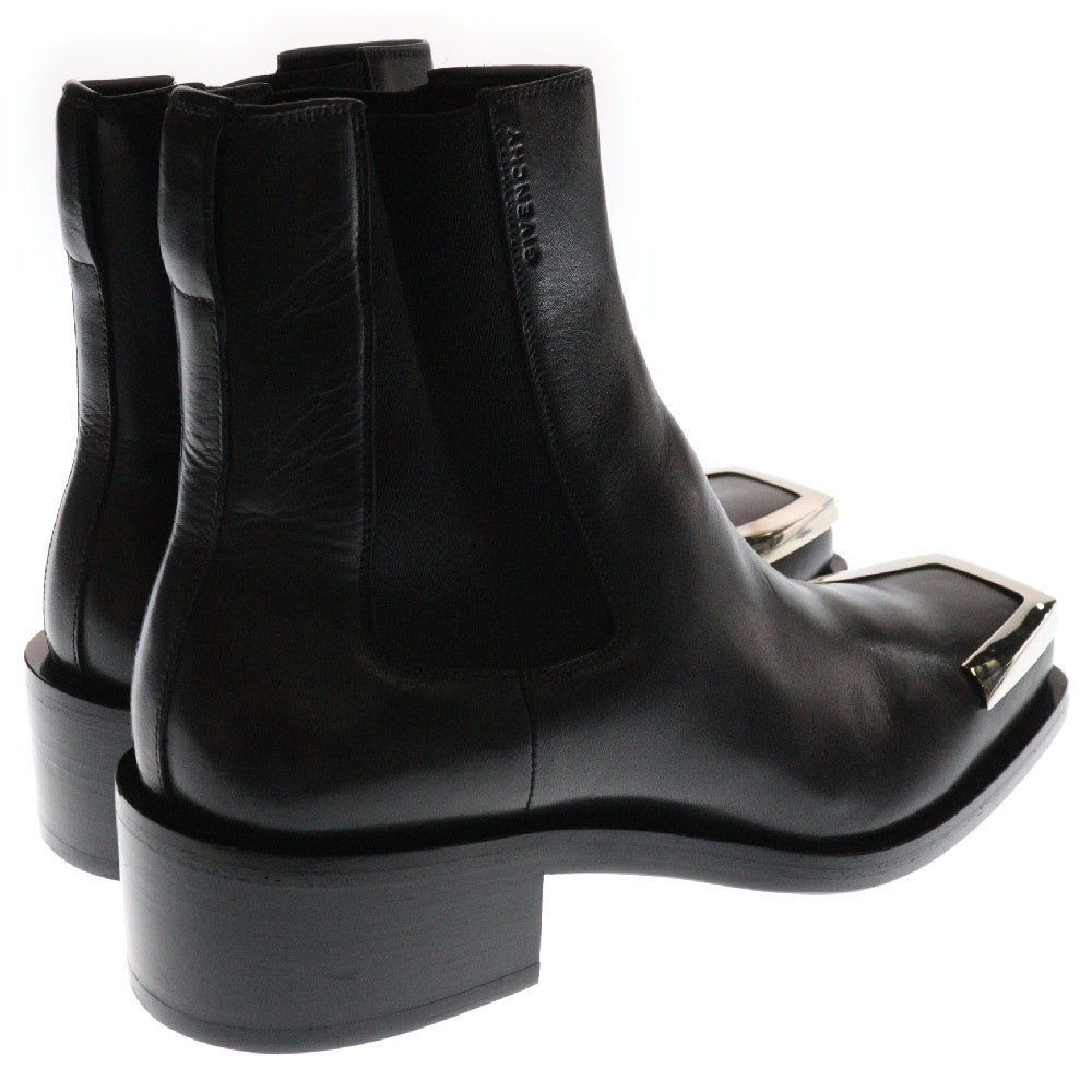 GIVENCHY(ジバンシィ) 20AW AUSTIN CHELSEA サイドゴアトゥメタルレザーチェルシーブーツ BH602EH0R0 ブラック