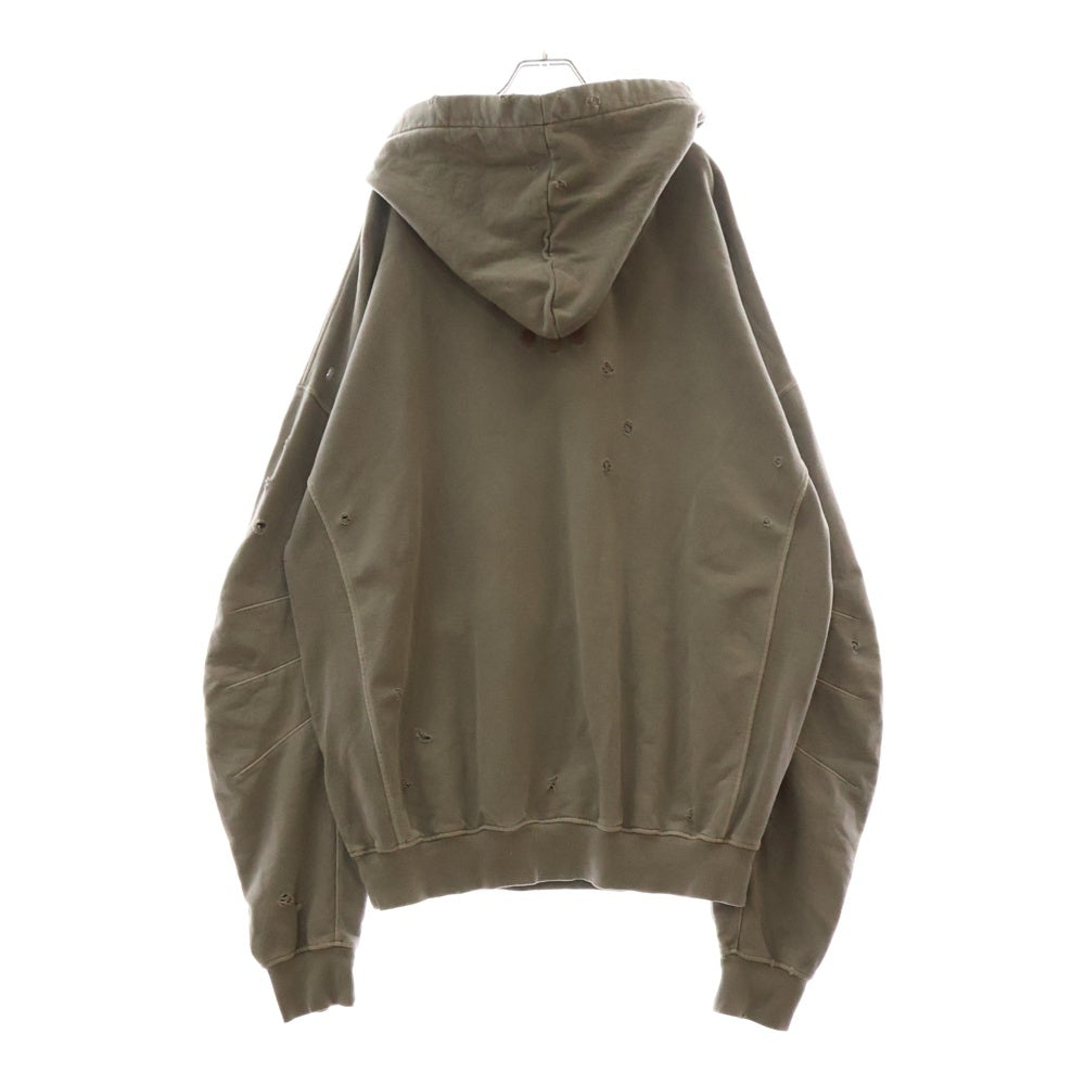 cvtvlist(カタリスト) 23AW USUAL HOODIE ダメージ加工フーディ プルオーバーパーカー 230190301 グレー