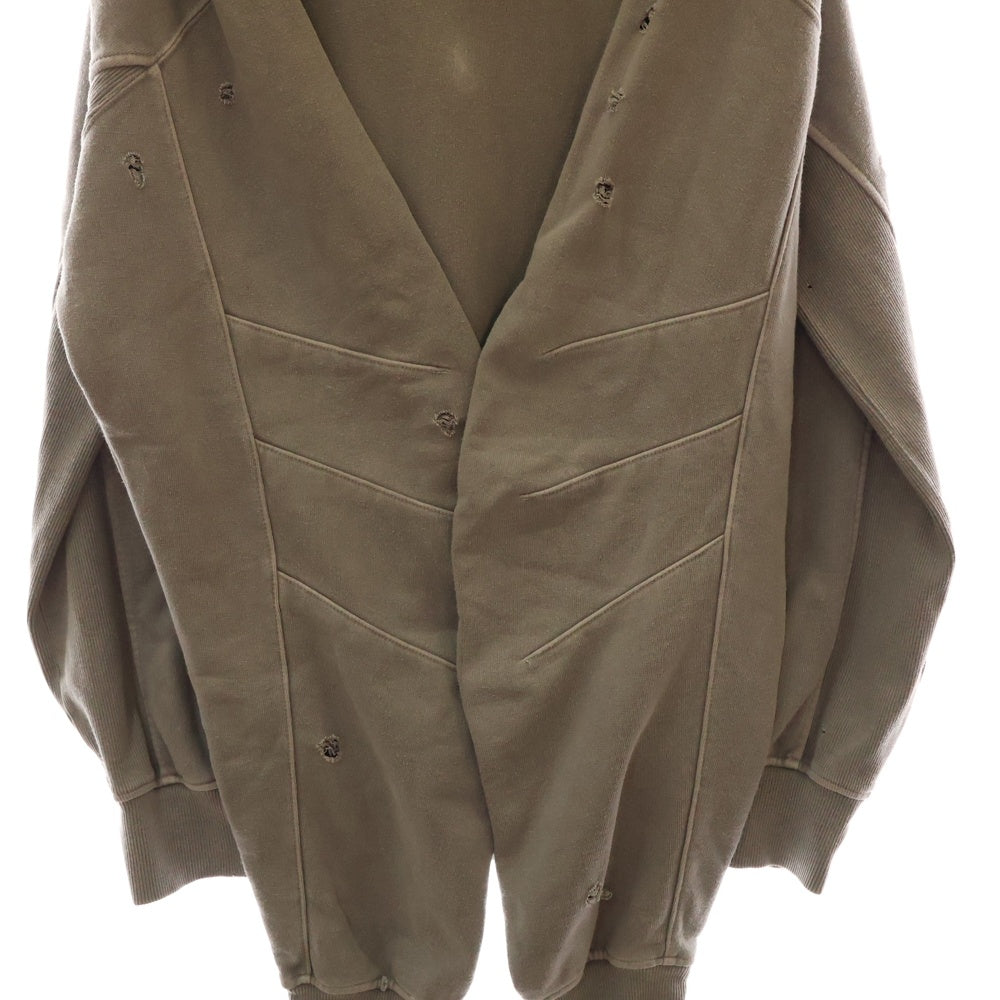 cvtvlist(カタリスト) 23AW USUAL HOODIE ダメージ加工フーディ プルオーバーパーカー 230190301 グレー