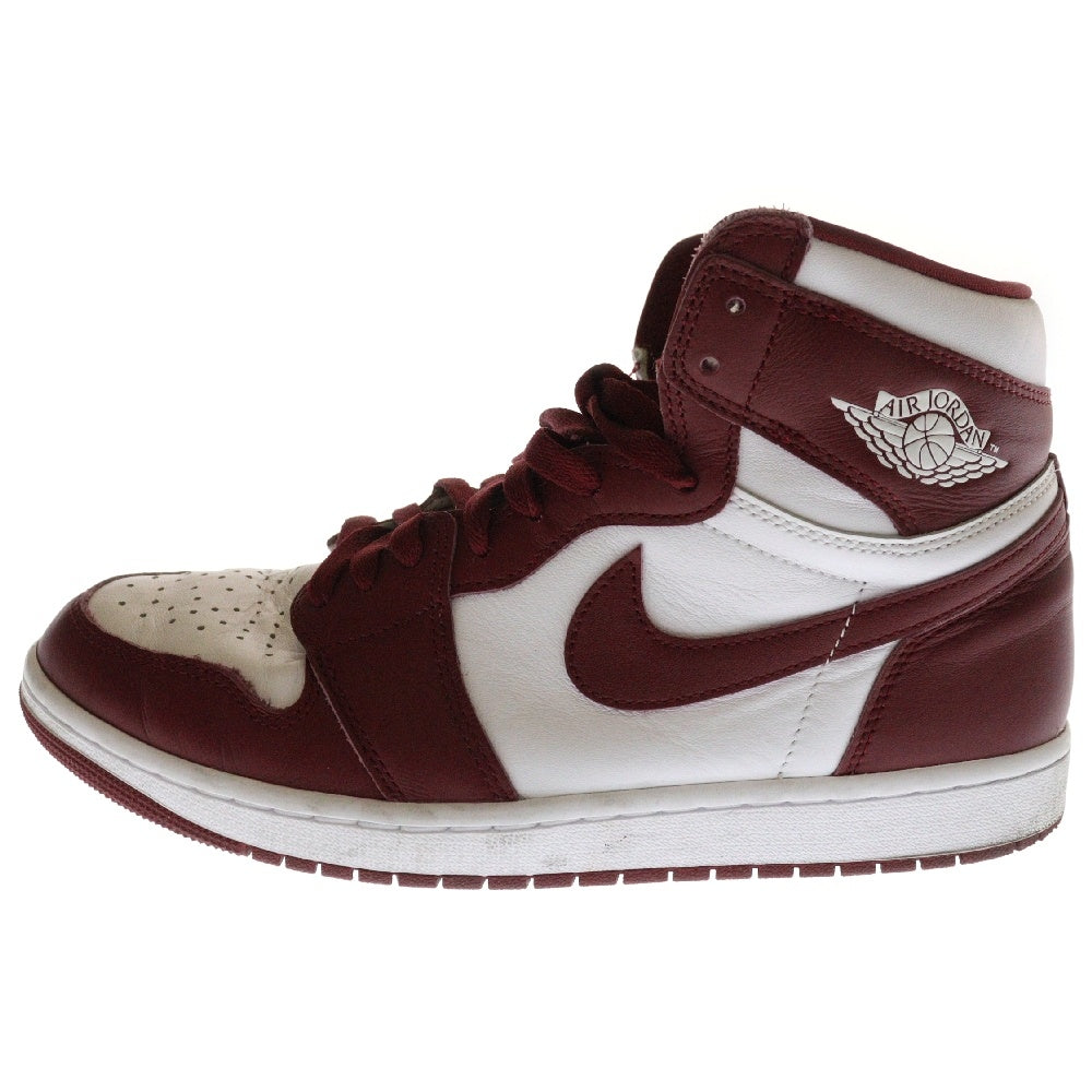 NIKE(ナイキ) AIR JORDAN 1 RETRO HIGH OG Artisanal Red DZ5485-160 エア ジョーダン 1 レトロ アーティザナルレッド ハイカットスニーカー ホワイト/バーガンディ US11/29cm