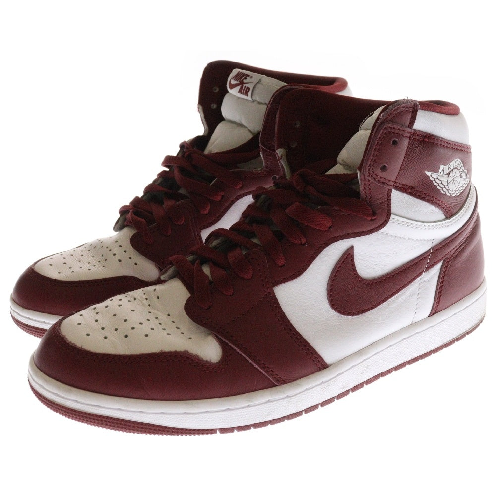 NIKE(ナイキ) AIR JORDAN 1 RETRO HIGH OG Artisanal Red DZ5485-160 エア ジョーダン 1 レトロ アーティザナルレッド ハイカットスニーカー ホワイト/バーガンディ US11/29cm
