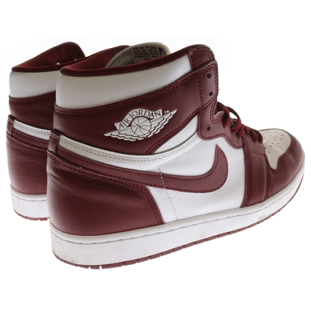 NIKE(ナイキ) AIR JORDAN 1 RETRO HIGH OG Artisanal Red DZ5485-160 エア ジョーダン 1 レトロ アーティザナルレッド ハイカットスニーカー ホワイト/バーガンディ US11/29cm