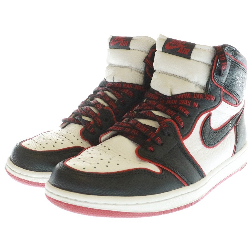 NIKE(ナイキ) AIR JORDAN1 HIGH OG BLOOD LINE 555088-062 エアジョーダン1 ハイカットスニーカー ブラッドライン ブラック/レッド US8/26cm