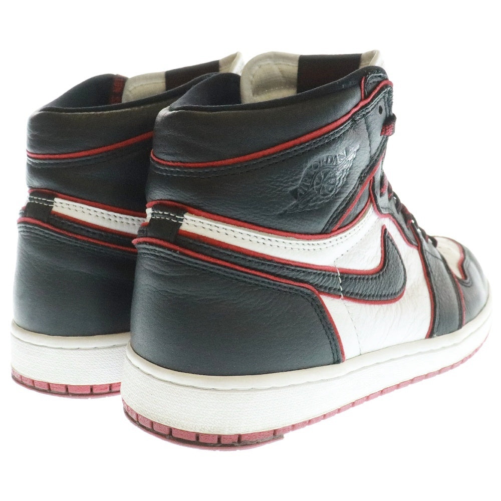 NIKE(ナイキ) AIR JORDAN1 HIGH OG BLOOD LINE 555088-062 エアジョーダン1 ハイカットスニーカー ブラッドライン ブラック/レッド US8/26cm