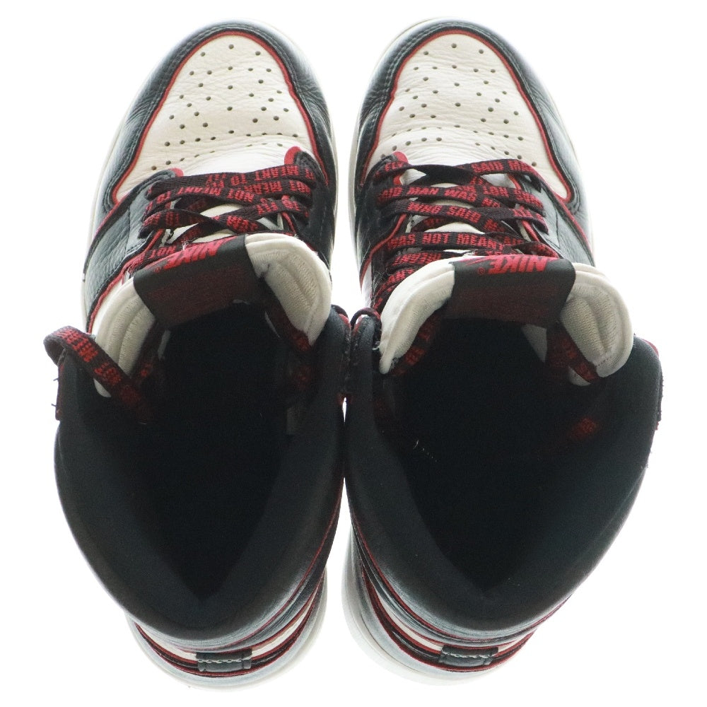 NIKE(ナイキ) AIR JORDAN1 HIGH OG BLOOD LINE 555088-062 エアジョーダン1 ハイカットスニーカー ブラッドライン ブラック/レッド US8/26cm