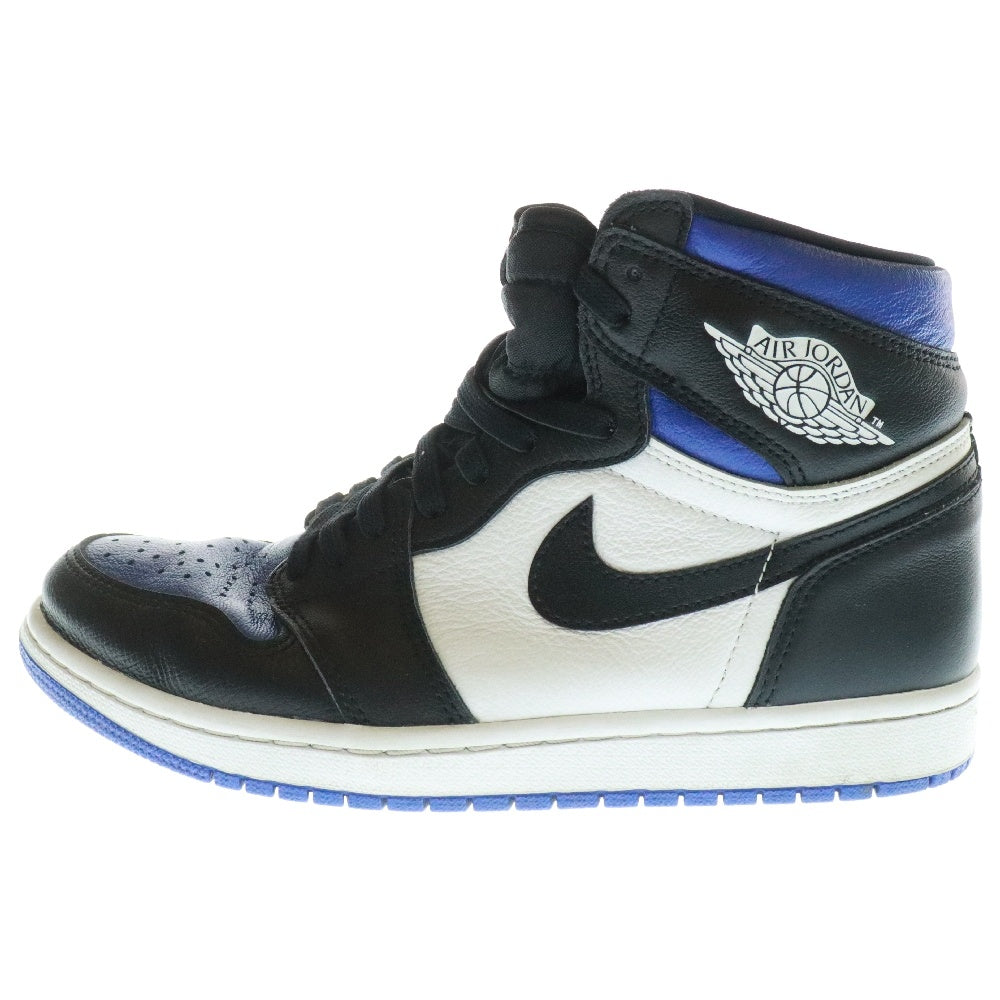 NIKE(ナイキ) AIR JORDAN1 RETRO HIGH OG ROYAL TOE 555088-041 エアジョーダン1 ロイヤルトゥ ハイカットスニーカー ホワイト/ブルー US8/26cm