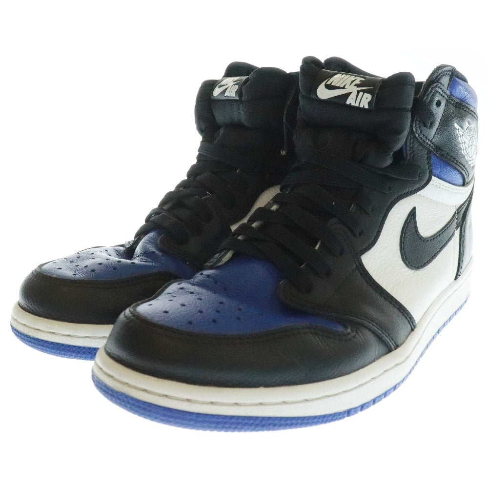 NIKE(ナイキ) AIR JORDAN1 RETRO HIGH OG ROYAL TOE 555088-041 エアジョーダン1 ロイヤルトゥ ハイカットスニーカー ホワイト/ブルー US8/26cm