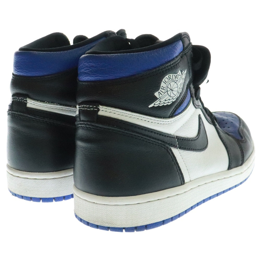 NIKE(ナイキ) AIR JORDAN1 RETRO HIGH OG ROYAL TOE 555088-041 エアジョーダン1 ロイヤルトゥ ハイカットスニーカー ホワイト/ブルー US8/26cm