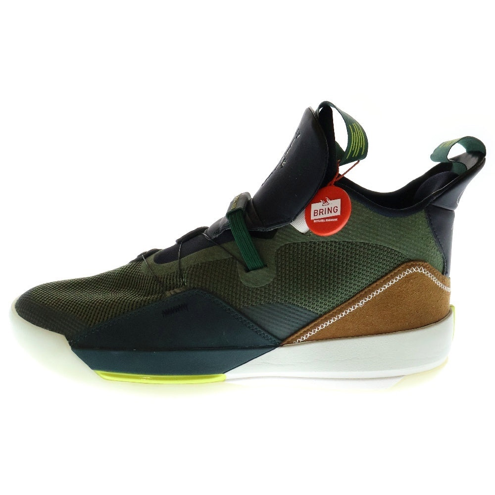 NIKE(ナイキ) ×TRAVIS SCOTT AIR JORDAN 33 NRG トラヴィススコット エアジョーダン ハイカットスニーカー グリーン US10/28m CD5965-300