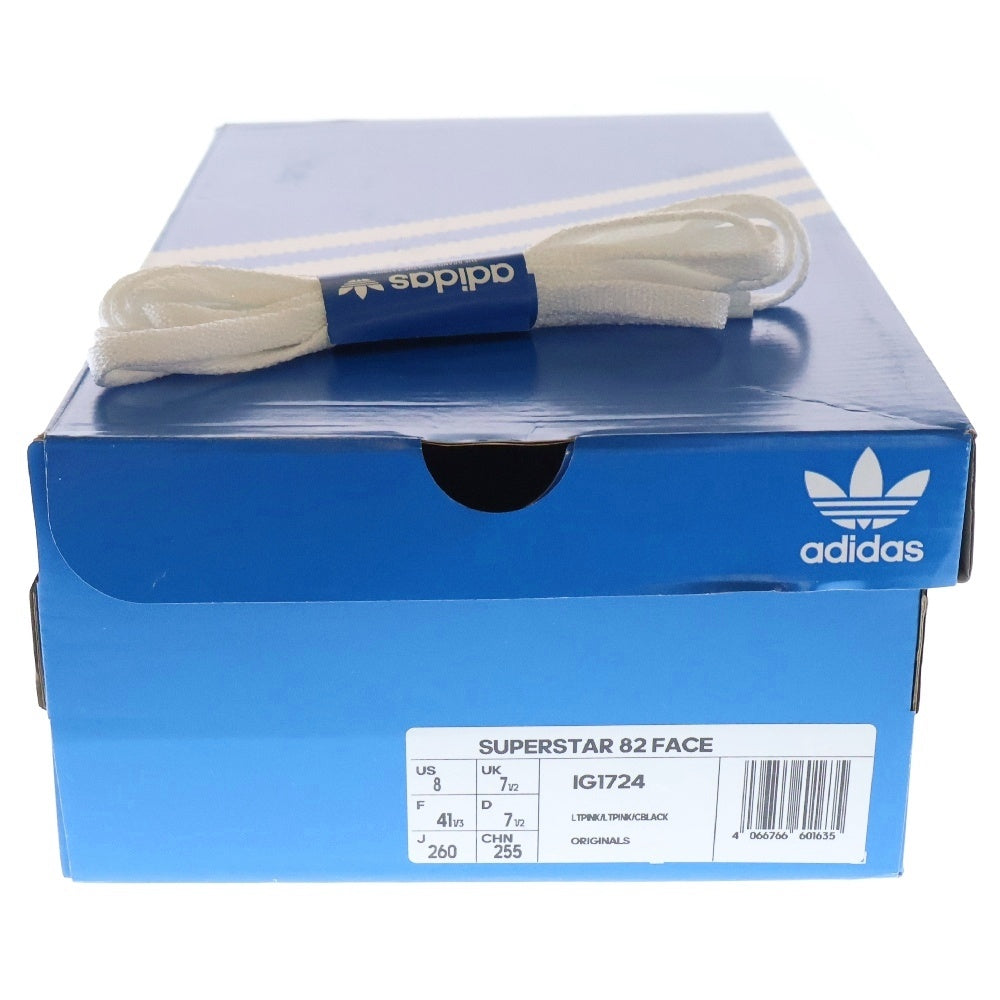adidas Originals(アディダスオリジナルス) SUPERSTAR 82 FACE IG1724 スーパースター ローカットスニーカー ピンク/ブラック US8/26cm