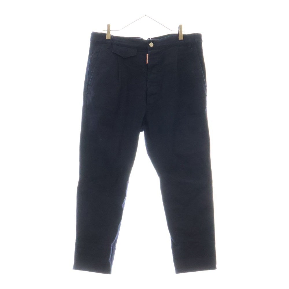 DSQUARED2(ディースクエアード) 21SS ボタンフライ テーパード デニムパンツ ネイビー S74KB0508 S30711