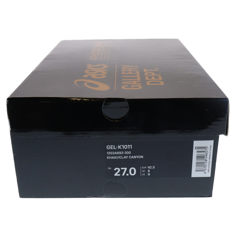 ASICS(アシックス) ×GALLELY DEPT. GEL-K1011 ×ギャラリーデプト ゲル 1203A693-300 ローカットスニーカー US9/27cm ブラウン