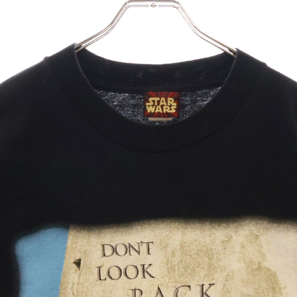 VINTAGE(ヴィンテージ) 90s Star Wars EP1 Don't Look Back スターウォーズ フロントプリント ムービー半袖Tシャツ カットソー ブラック