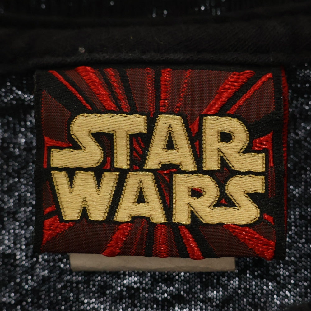 VINTAGE(ヴィンテージ) 90s Star Wars EP1 Don't Look Back スターウォーズ フロントプリント ムービー半袖Tシャツ カットソー ブラック
