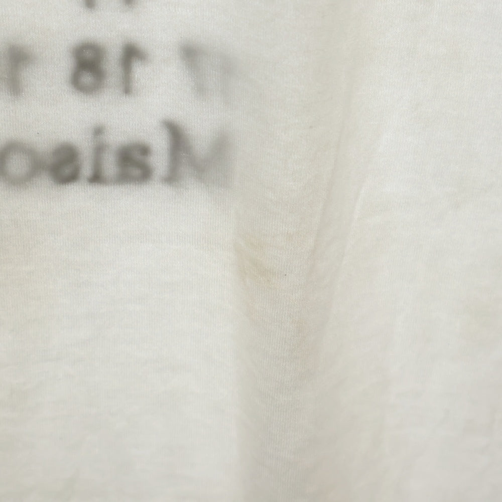 Maison Margiela(メゾンマルジェラ) 22AW カレンダーグラフィック ロゴ 刺繍 クルーネック 半袖Tシャツ カットソー ホワイト S50GC0684 S22816