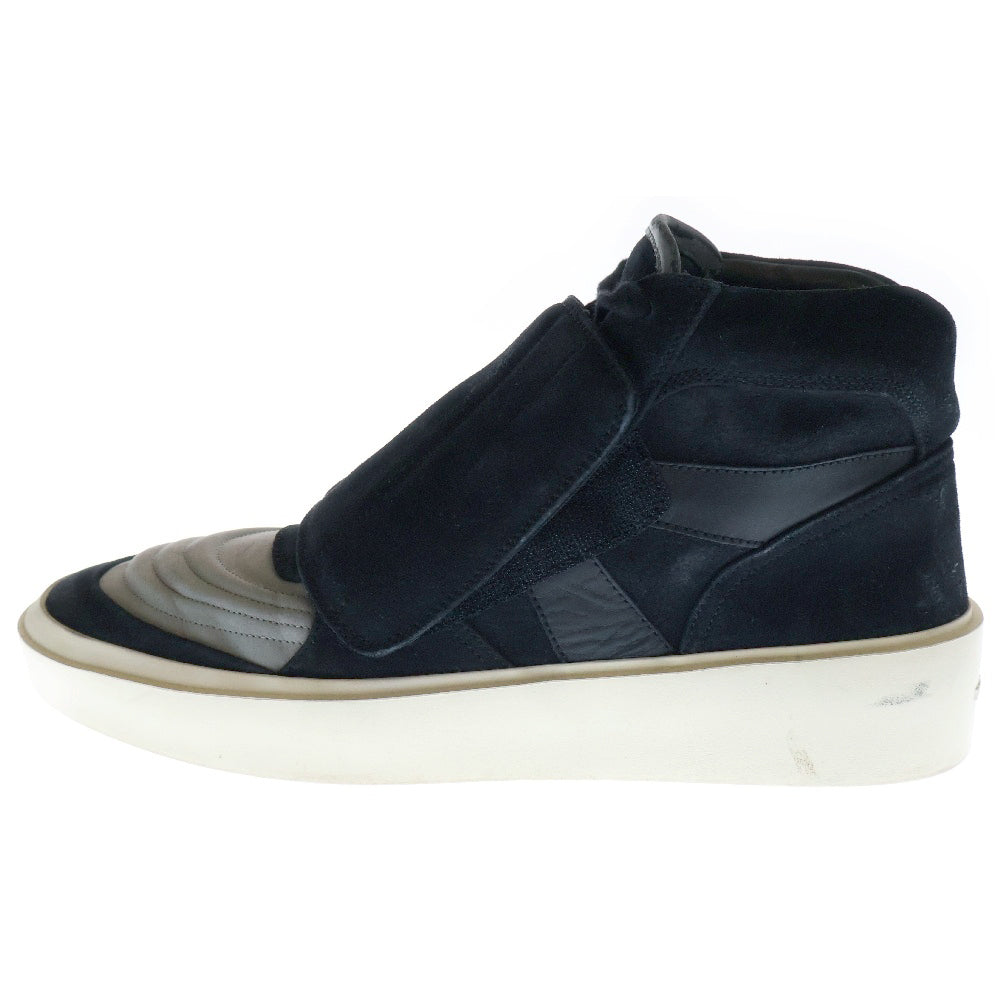 FEAR OF GOD ESSENTIALS(フィアオブゴッド エッセンシャルズ) SKATE MID スケート レザー ミッドカットスニーカー ブラック/グレー