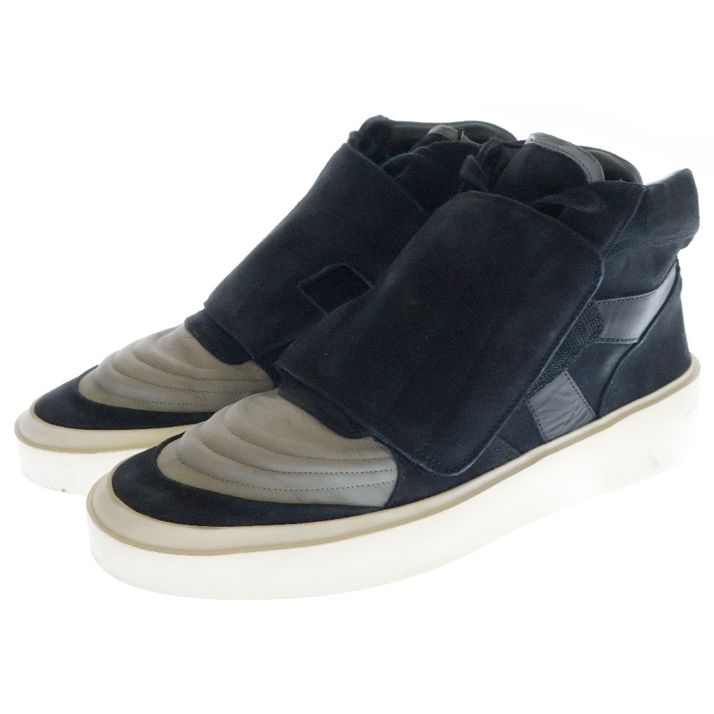 FEAR OF GOD ESSENTIALS(フィアオブゴッド エッセンシャルズ) SKATE MID スケート レザー ミッドカットスニーカー ブラック/グレー