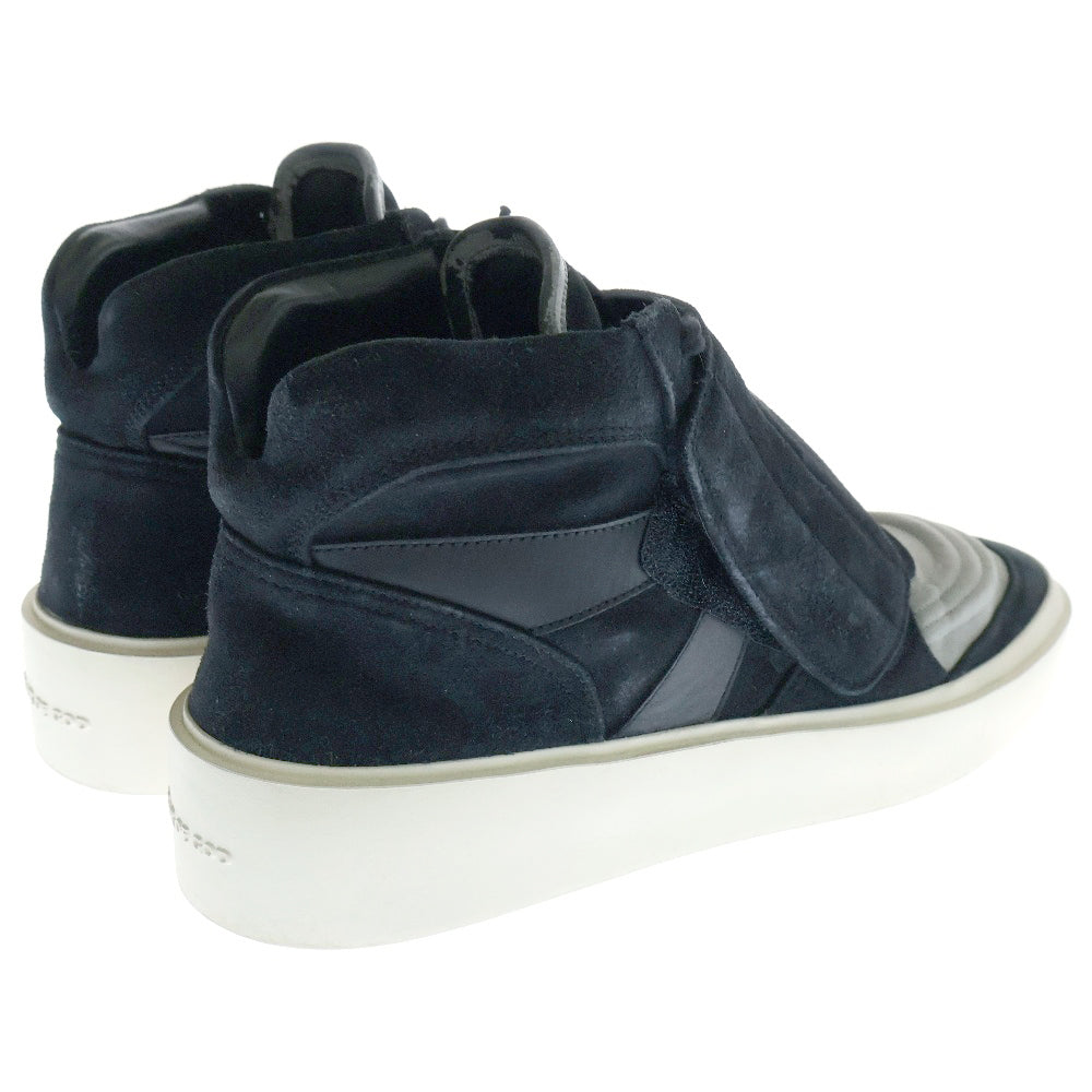 FEAR OF GOD ESSENTIALS(フィアオブゴッド エッセンシャルズ) SKATE MID スケート レザー ミッドカットスニーカー ブラック/グレー