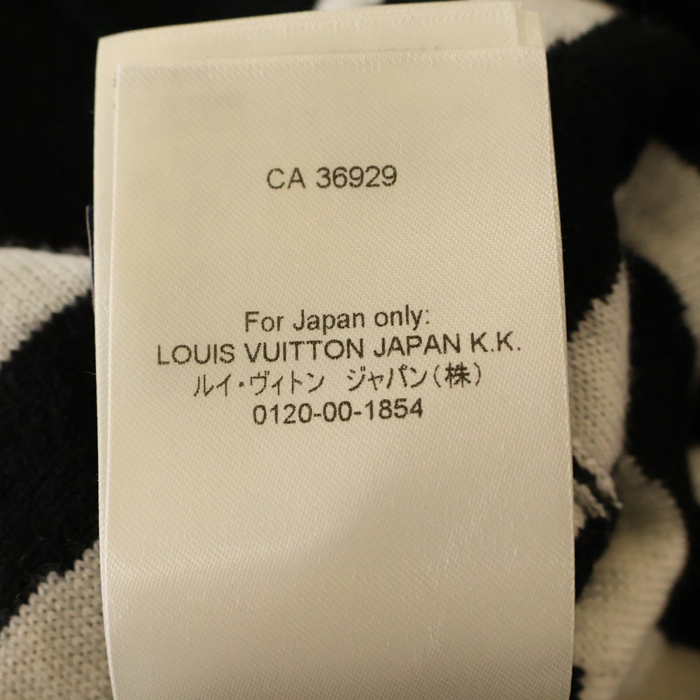 LOUIS VUITTON(ルイヴィトン) 24SS メリノウールジャガードプルオーバーニット セーター RM241 ZLL HON88W ホワイト/ブラック
