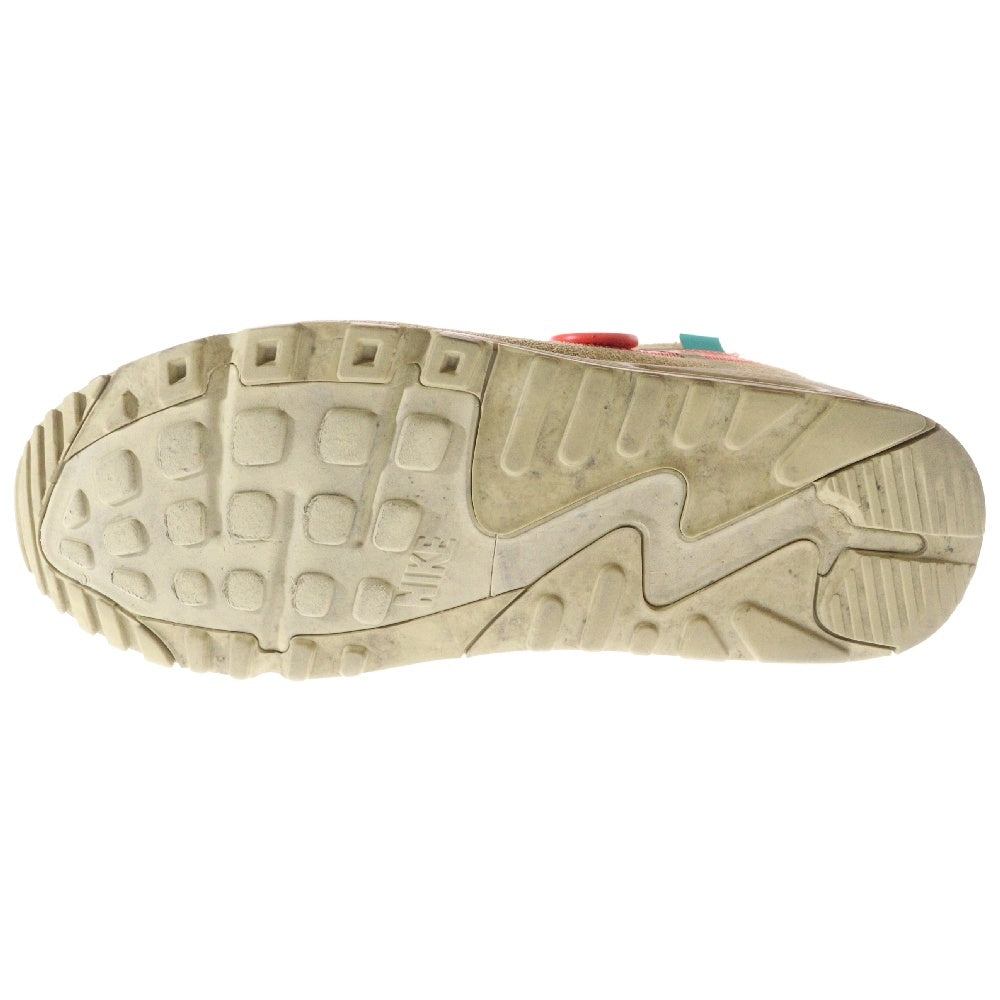 NIKE(ナイキ) ×OFF-WHITE THE 10 AIR MAX 90 DESERT ORE AA7293-200×オフホワイト エアマックス90 デザートオレ ローカットスニーカー ブラウン US10/28cm