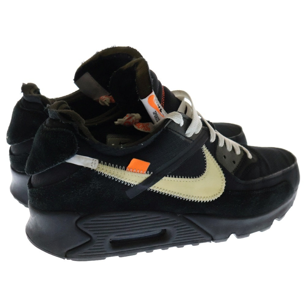 NIKE(ナイキ) ×OFF-WHITE THE 10 AIR MAX 90 オフホワイト ザテン エアマックス ローカットスニーカー ブラック AA7293-001 US10/28cm