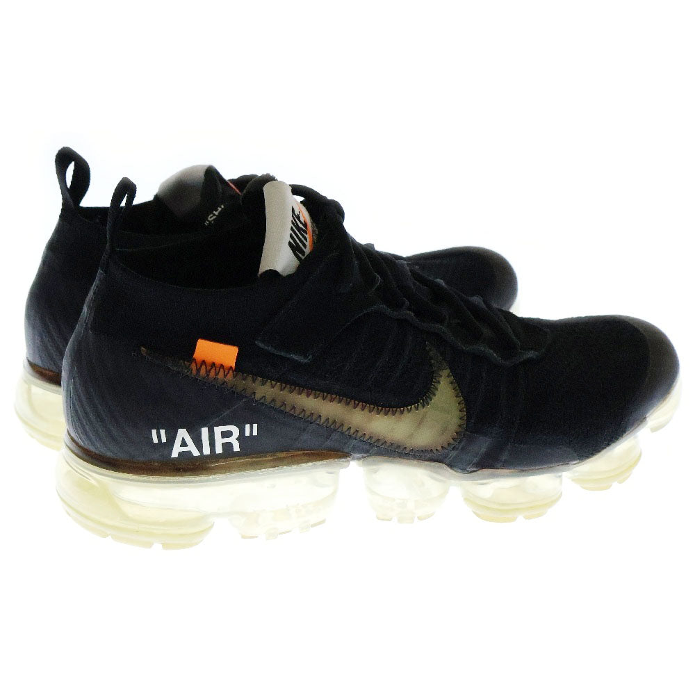 NIKE(ナイキ) ×OFF-WHITE THE 10 AIR VAPORMAX FK オフホワイト ザテン エアヴェイパーマックス フライニット ローカットスニーカー ブラック US7.5/25.5cm AA3831-002