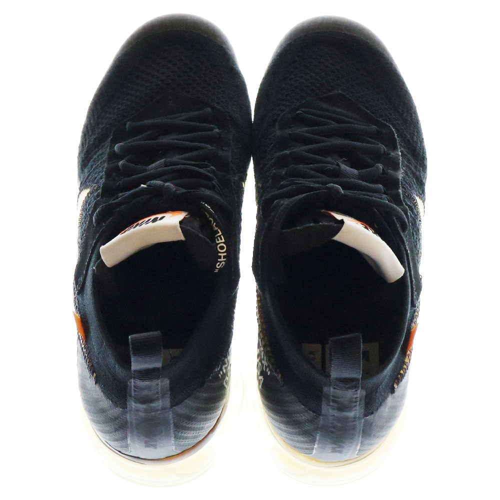 NIKE(ナイキ) ×OFF-WHITE THE 10 AIR VAPORMAX FK オフホワイト ザテン エアヴェイパーマックス フライニット ローカットスニーカー ブラック US7.5/25.5cm AA3831-002
