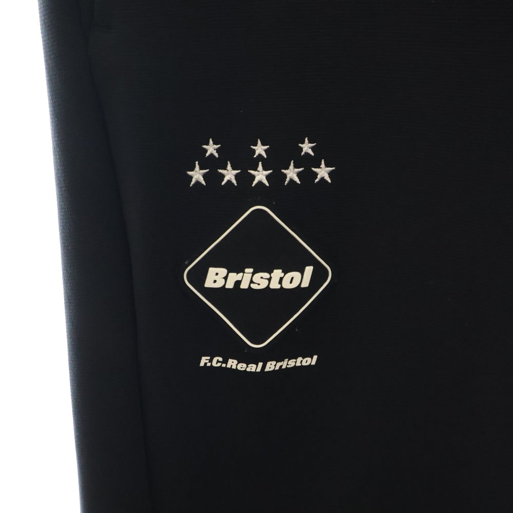 F.C.R.B./F.C.Real Bristol/FCRB(エフシーアールビー/エフシーレアルブリストル) PDK PANTS フロントロゴラバー付きスウェットパンツ FCRB-250033 ブラック