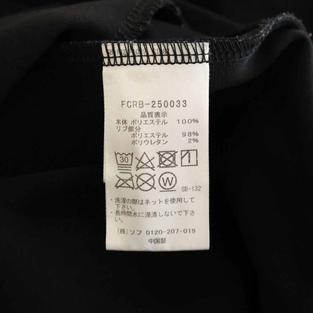 F.C.R.B./F.C.Real Bristol/FCRB(エフシーアールビー/エフシーレアルブリストル) PDK PANTS フロントロゴラバー付きスウェットパンツ FCRB-250033 ブラック