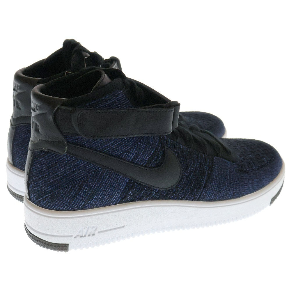 NIKE(ナイキ) 【観賞用2015年製】AIR FORCE 1 ULTRA FLYKNIT MID エアフォースワン ウルトラフライニットミッド ミッドカットスニーカー 817420-400 US11/29cm ブルー