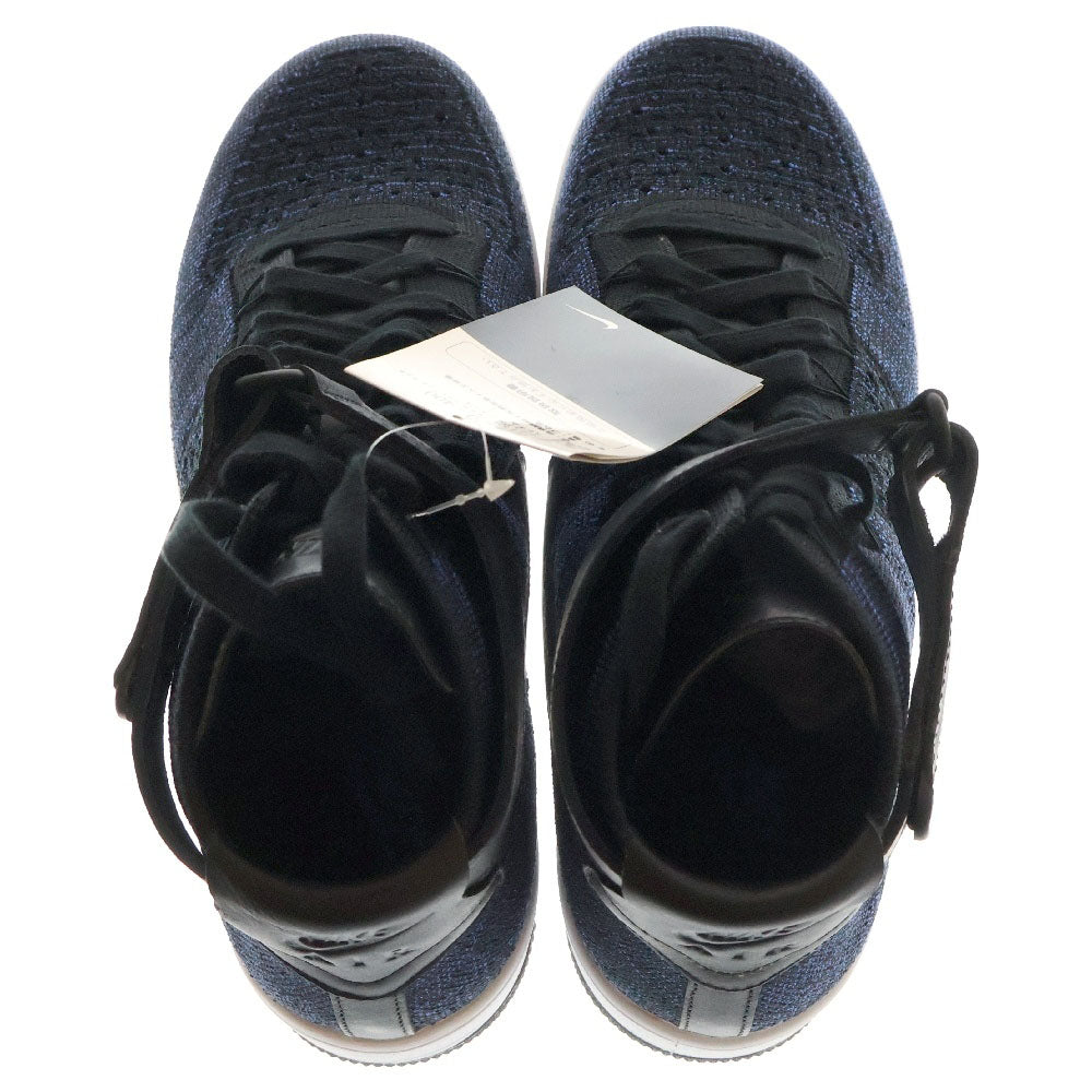 NIKE(ナイキ) 【観賞用2015年製】AIR FORCE 1 ULTRA FLYKNIT MID エアフォースワン ウルトラフライニットミッド ミッドカットスニーカー 817420-400 US11/29cm ブルー