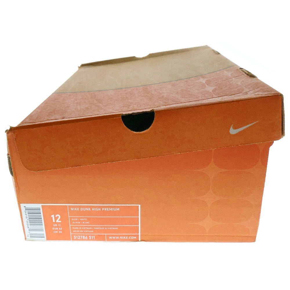 NIKE(ナイキ) 【観賞用2006年製】 DUNK HIGH PREMIUM GROW IN THE DARK 312786-311 ダンクハイ プレミアム グローインザダーク ハイカットスニーカー US12/30cm ホワイト