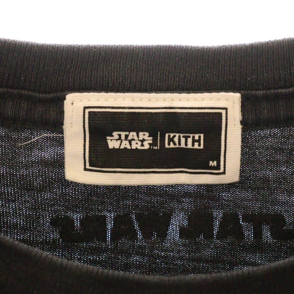 KITH(キス) ×STAR WARS Luke Poster Vintage Tee KHM031029-001 スターウォーズ ルークポスター ヴィンテージ加工Tシャツ ブラック
