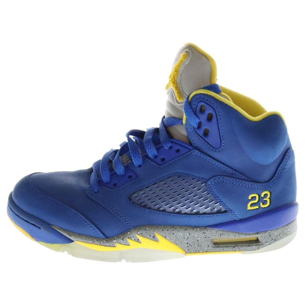 NIKE(ナイキ) AIR JORDAN 5 JSP Laney エア ジョーダン 5 JSP レイニー ハイカットスニーカー ブルー/イエロー US8/26cm CD2720-400